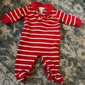 Ralph Lauren Striped Footsie One Piece